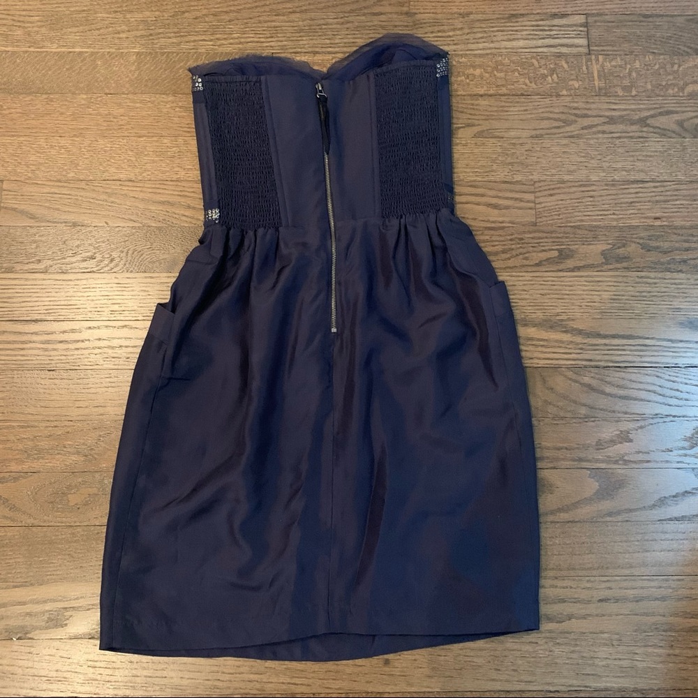 Rebecca Taylor Strapless Silk Dress - Picture 4 of 4